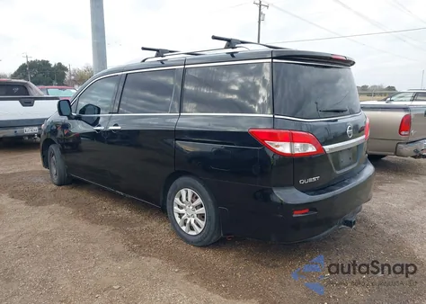 2012 Nissan Quest S из США, поврежденный, VIN JN8AE2KP7C9051740
